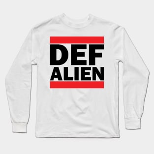 DEF ALIEN DMC (Def Alien RMX Series) black Long Sleeve T-Shirt